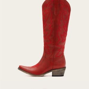 Red Western Cowboy Boots